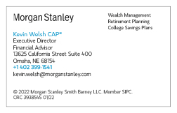 Morgan Stanley - Kevin Welsh CAP