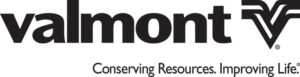 Valmont - Conserving Resources, Improving Life. Logo