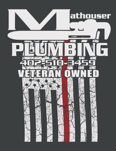 Mathouser Plumbing 402-510-3459 Veteran Owned Logo