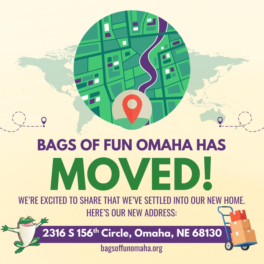 Bags of Fun Omaha has Moved! Here is our new address: 2316 S 156th Circle, Omaha, NE 68130